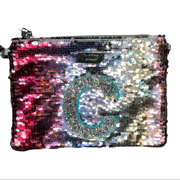 Justice C Monogrammed Wristlet - Picture 4 of 10